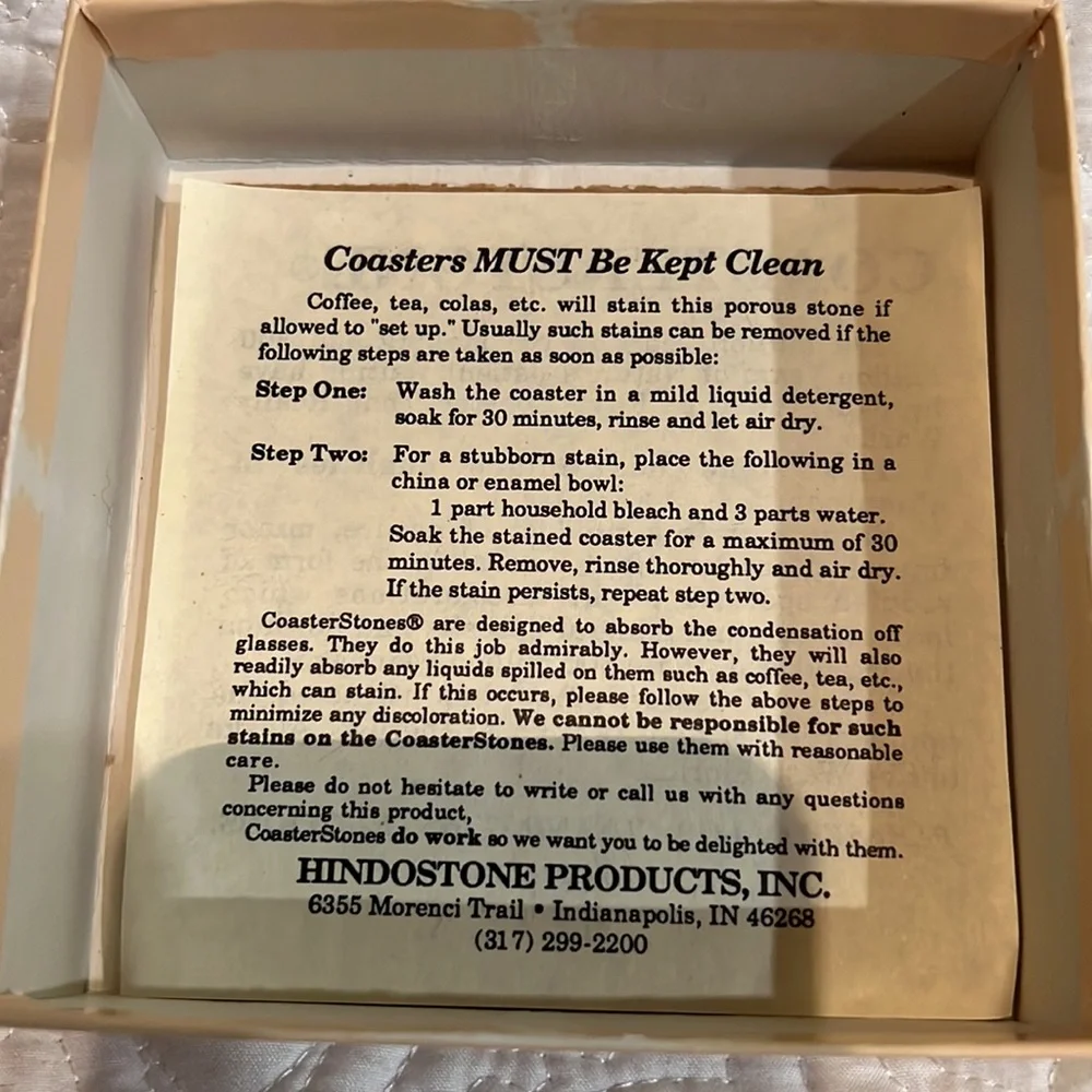 CoasterStone Hindostone coasters,‎ set of four